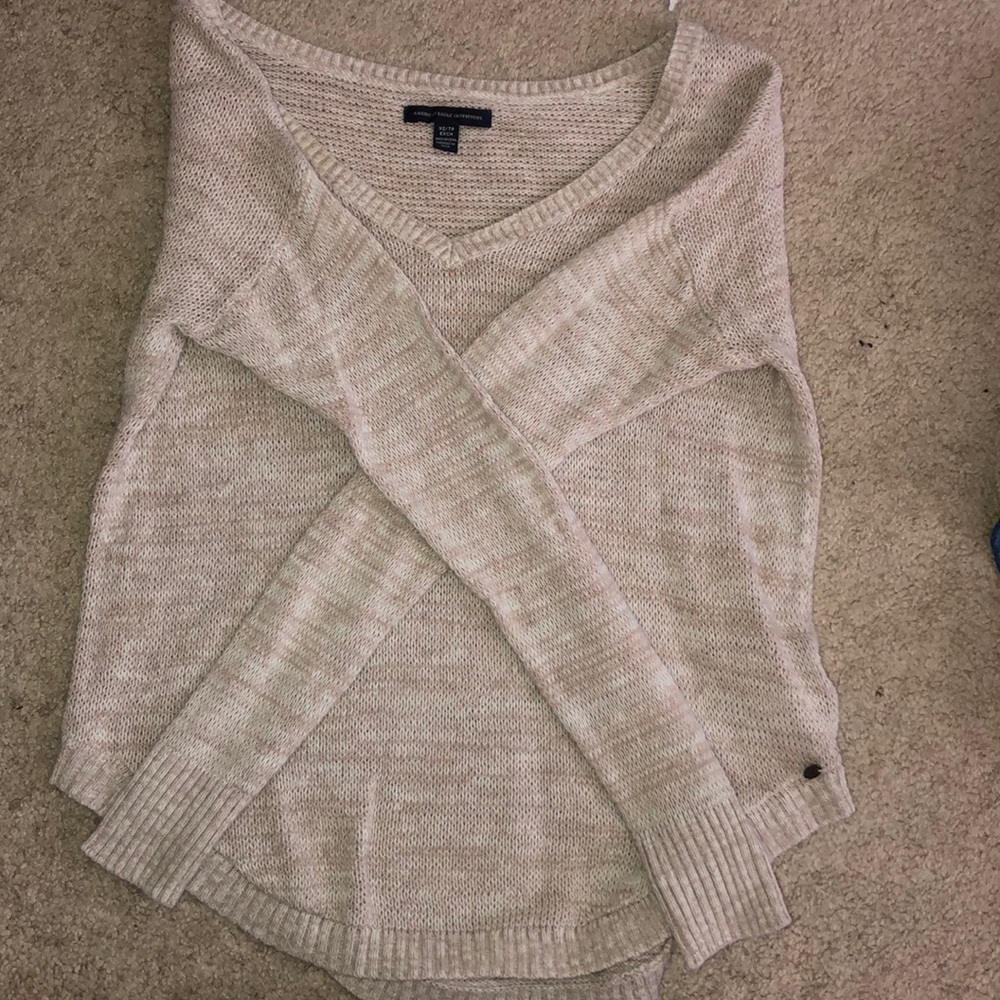 Cream knit sweater